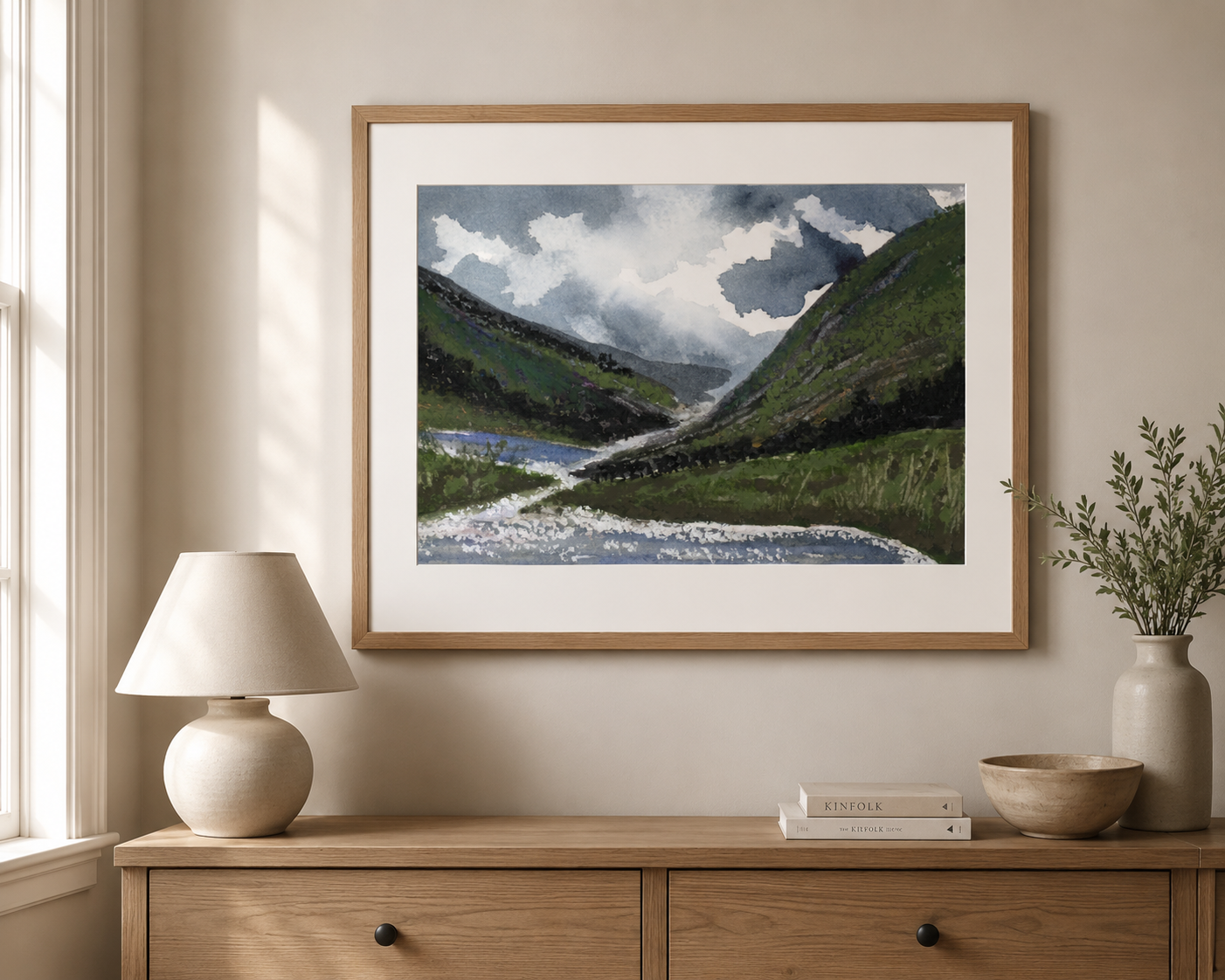 Through the Glen Fine Art Print - Landscape Wall Art