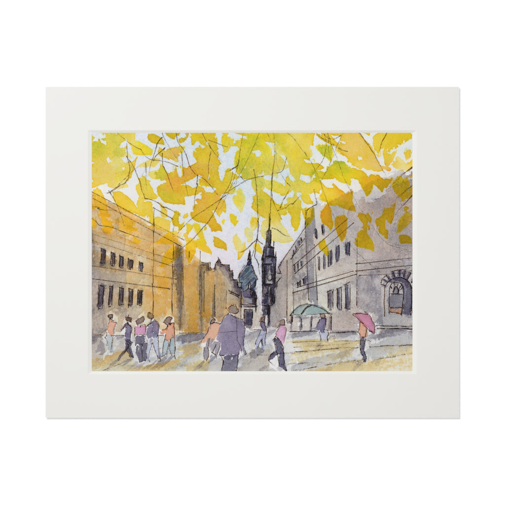 Edinburgh in Gold Fine Art Print - Landscape Wall Art
