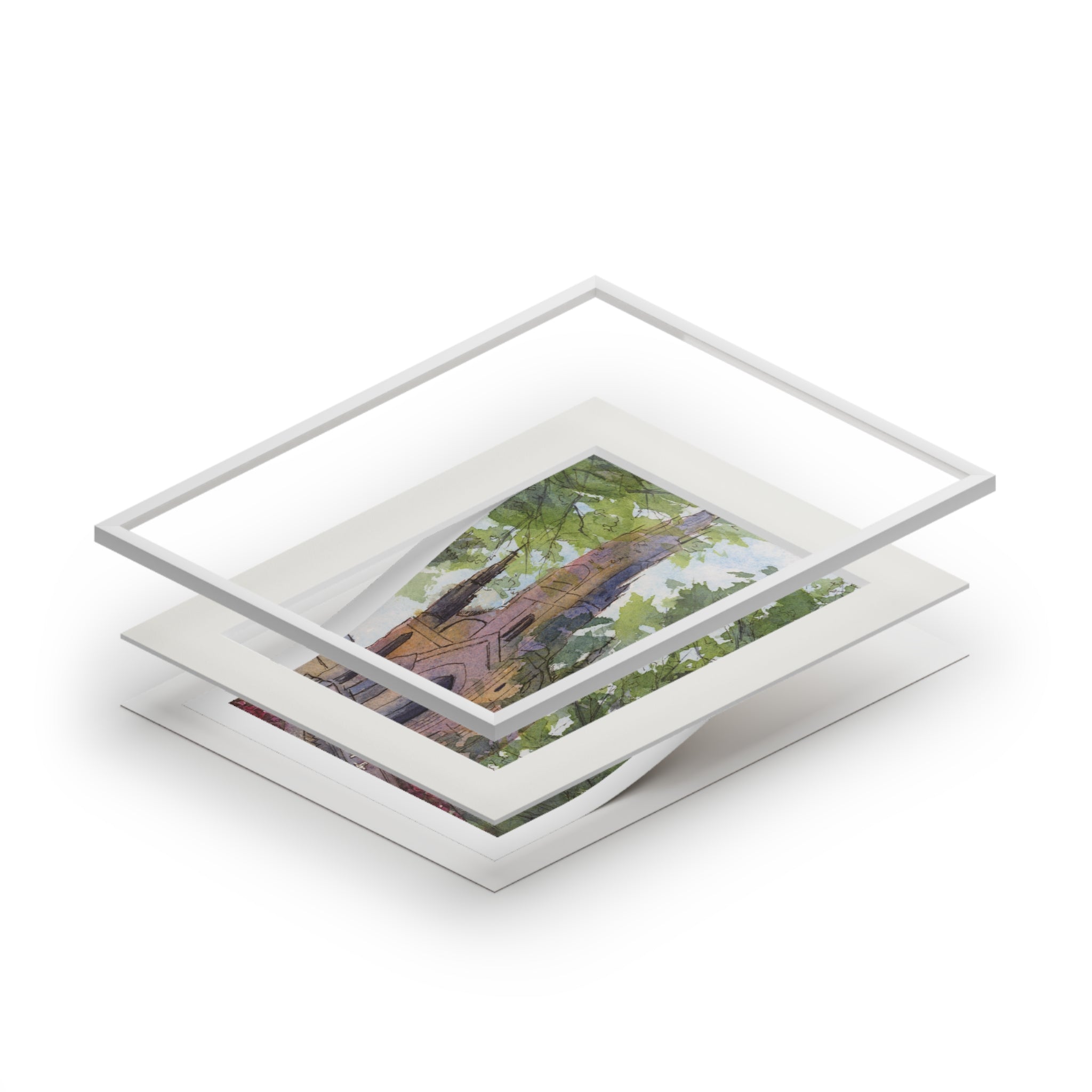 The Poet's Monument Fine Art Print - Cityscape Wall Art